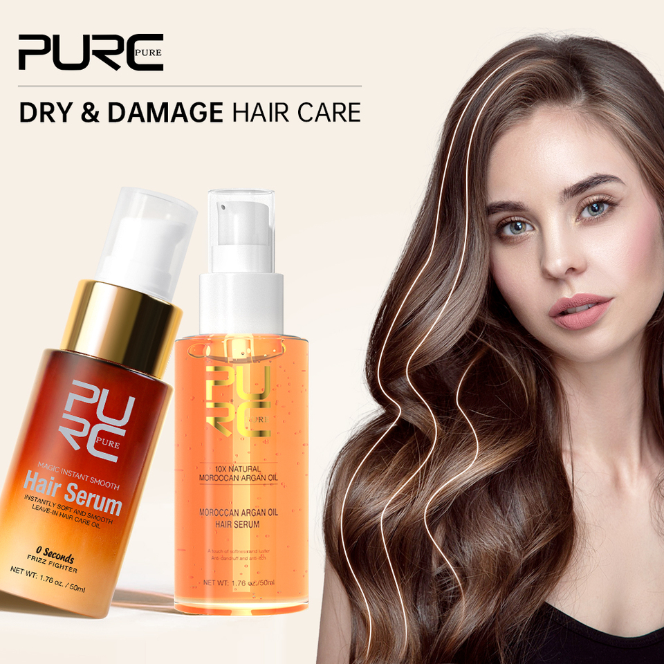  Magic Smoothing Serum Hair Mask Repair Damage Dry Instant Moisturizing Soft Frizzy Treatment Marula Oil Hair Care Masks PURC 