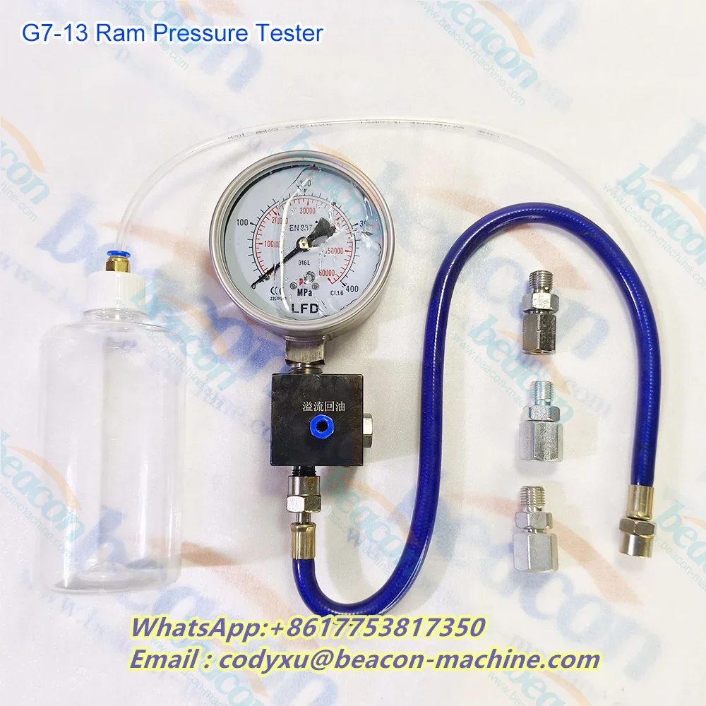 Ram Pressure Tester 400MPA with 1800bar Plunger Pressure Gauge Test Common Rail Pump Pressure Limiting Valve