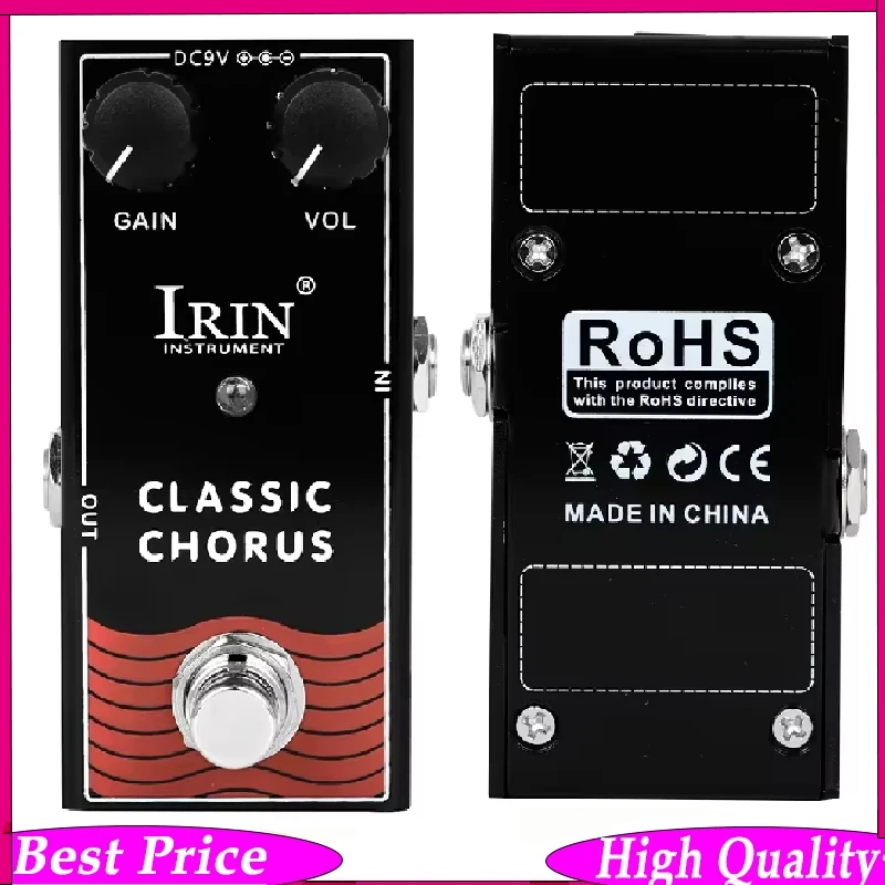 

IRIN RF-05 Electric Guitar Pedal Classic Chorus Effect Pedal True Bypass Mini Single Guitar Pedal Guitar Accessories