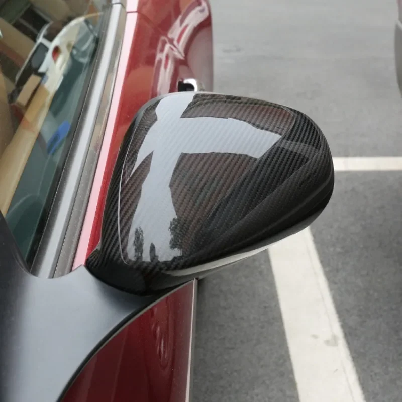 

For Maserati Ghibli Quattroporte GT/GTS Real Dry Carbon Fiber Exterior Rearview Mirror Caps Cover Modification Accessories