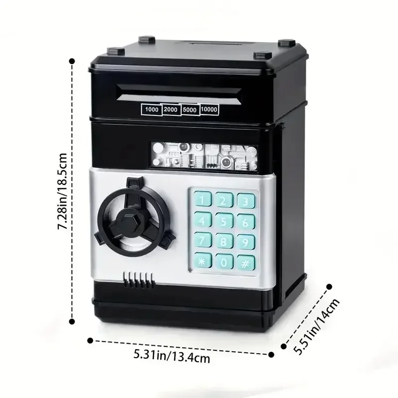 Children Electronic Piggy Bank Kids Custom Password Safe Box Money Boxes Digital Coins Cash Saving Safe Deposit Atm Machine