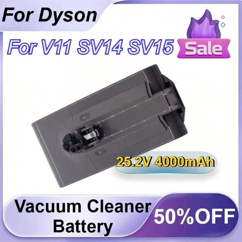 for Dyson V11 SV14 SV15 Replacement Battery 25.2V 4000mAh Vacuum Cleaner Battery