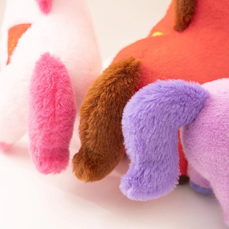 Horse Plush Stuffed Toys 15cm Pendant Keychain Pillow With Sleeping Doll Birthday Gift For Kids Friends