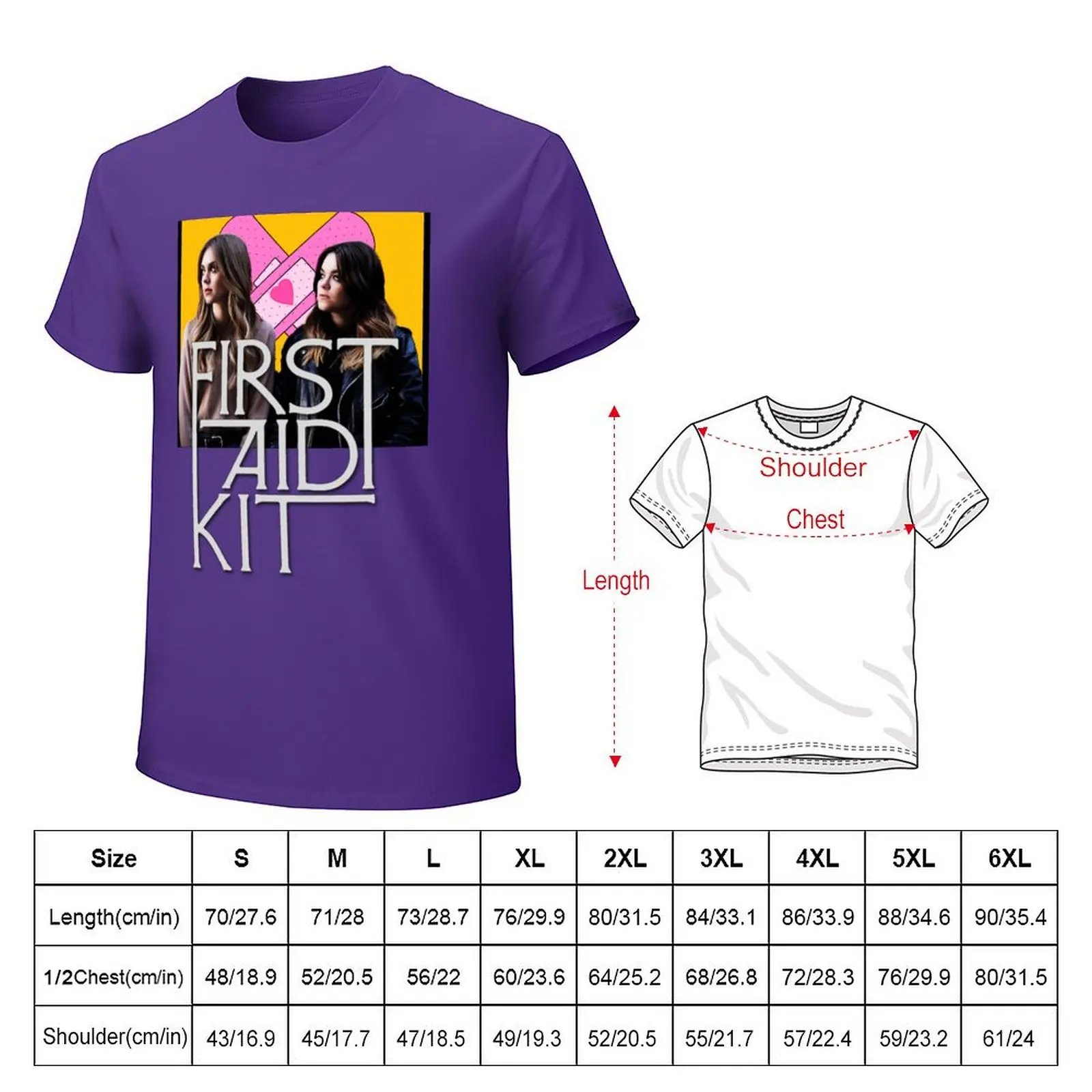 First Aid Kit Band T-shirt plus size tops oversizeds shirts graphic tees mens graphic t-shirts hip hop