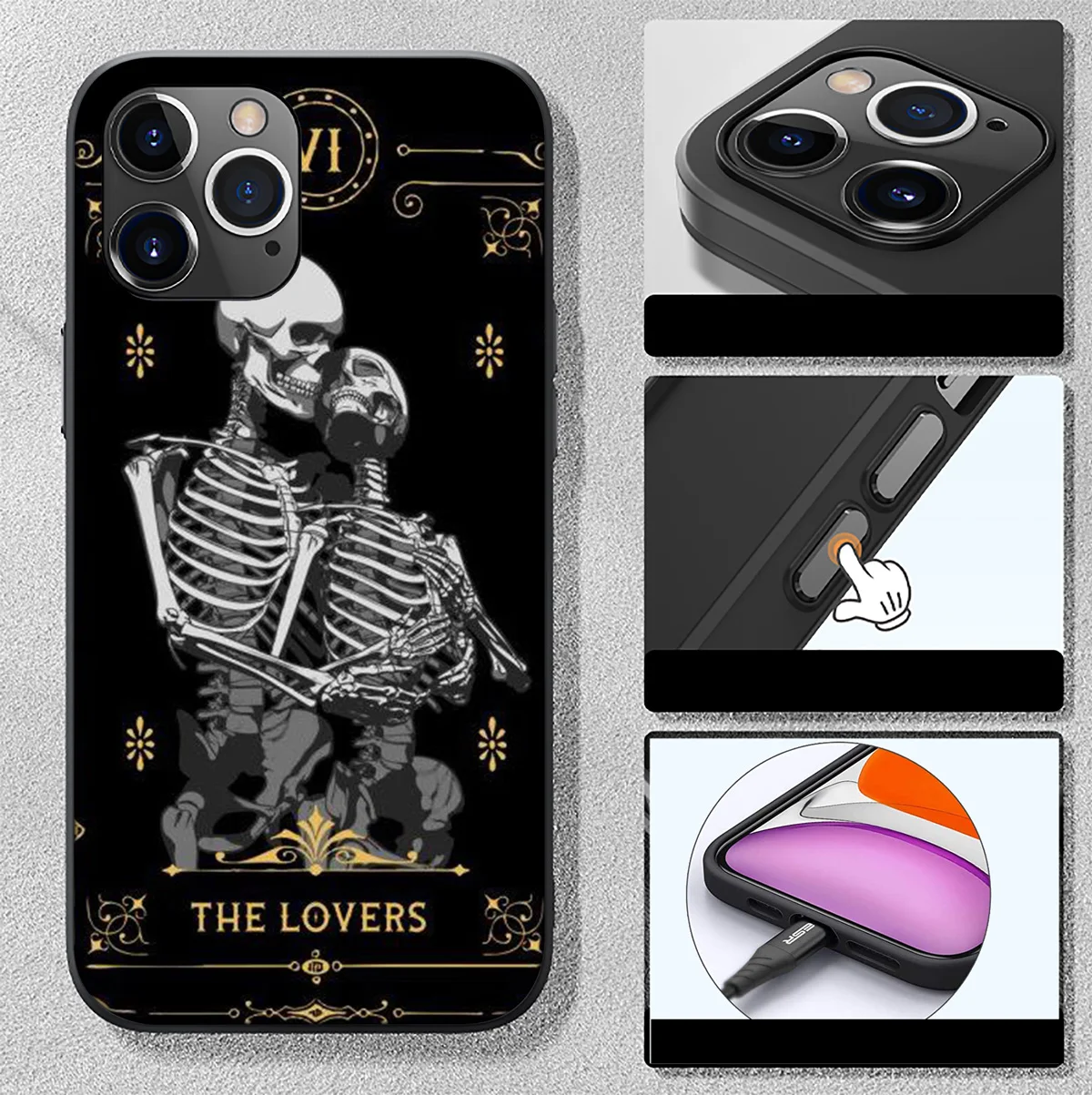 FL125 Moon Tarot Card Divine Skull Case for Realme C20A C20 C21 C21Y C25 C25S C25Y C30 C31 C33 C11 C12 C15 Narzo 20 50i