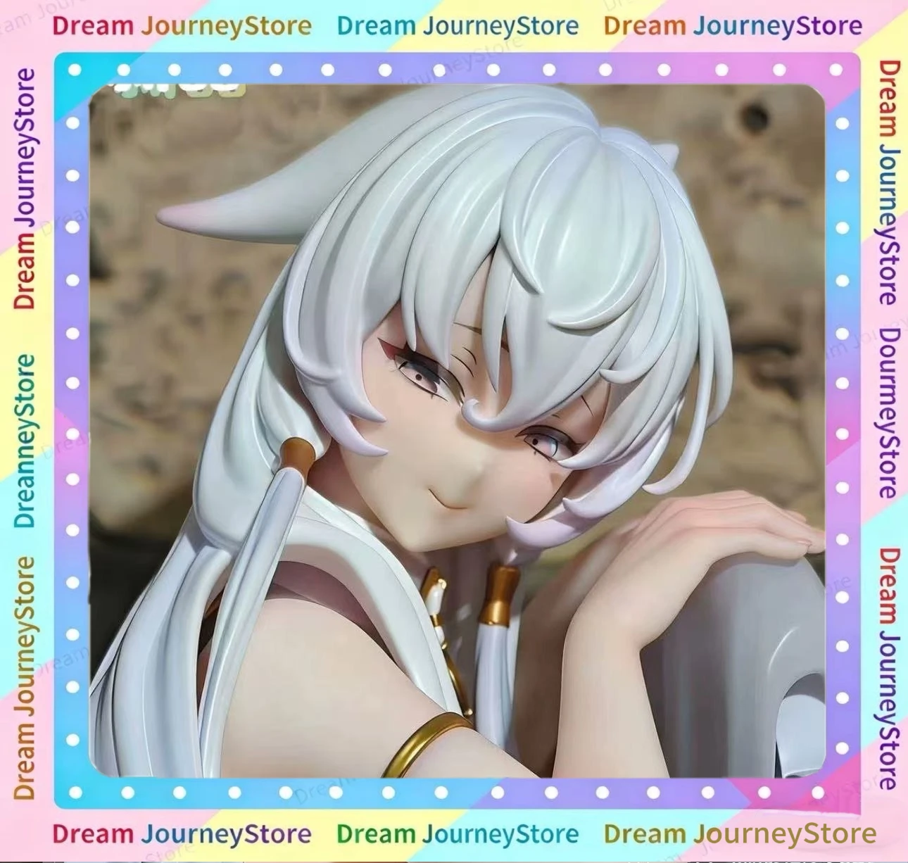 

HOTVENUS Innocent Girl Toy Anime Action Figure 27cm PVC Collectible Doll White PVC Toy Model