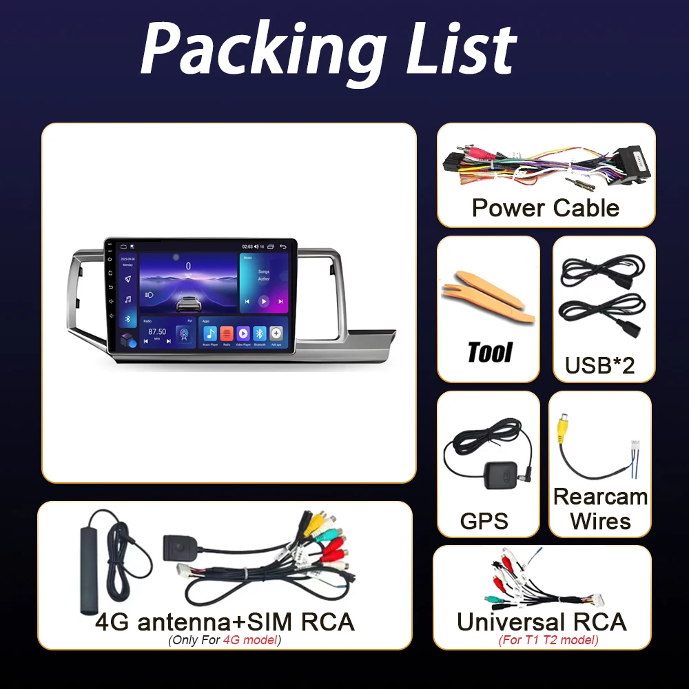 Android Auto For Honda Stepwgn 2.0 RK 2009 2010 2011 2012 2013 2014 2015 Car radio GPS Navigation Stereo video Multimedia Player