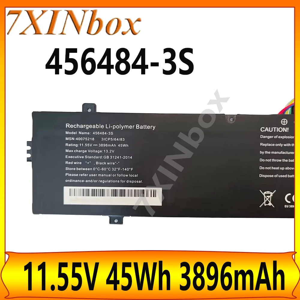 

Аккумулятор для ноутбука 7XINbox 456484-3S 11.55V 45Wh 3896mAh для Medion Akoya E14304 E15303 MD62063 MD62021 MD62284, 10-контактный, 10-проводный