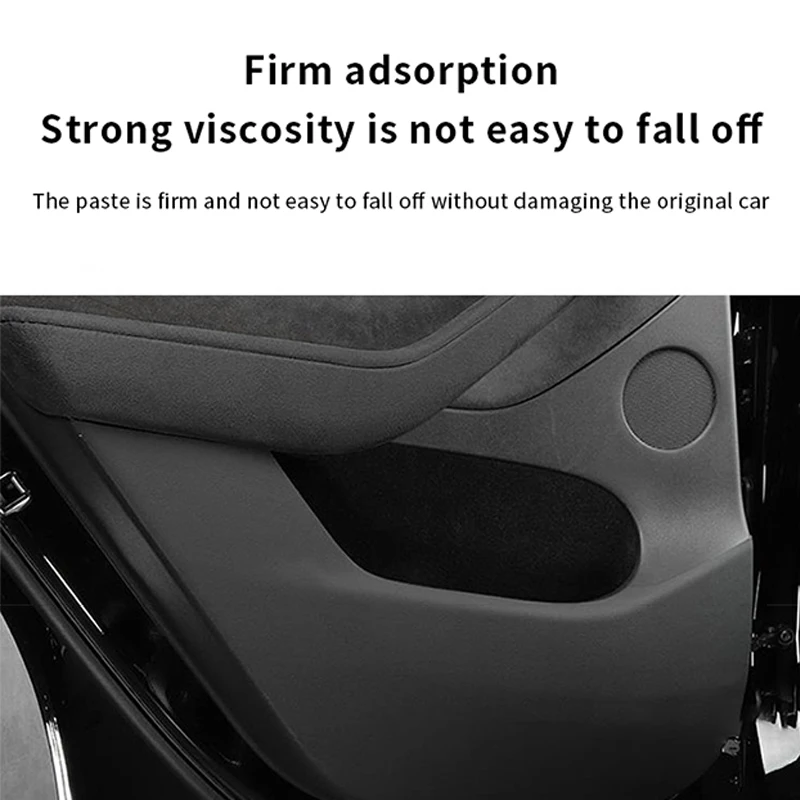 For Tesla Model Y 2024 Door Kick Mats Door Panel Protectors  Door Scratch and Dirt Prevention Leather Sticker  Accessories