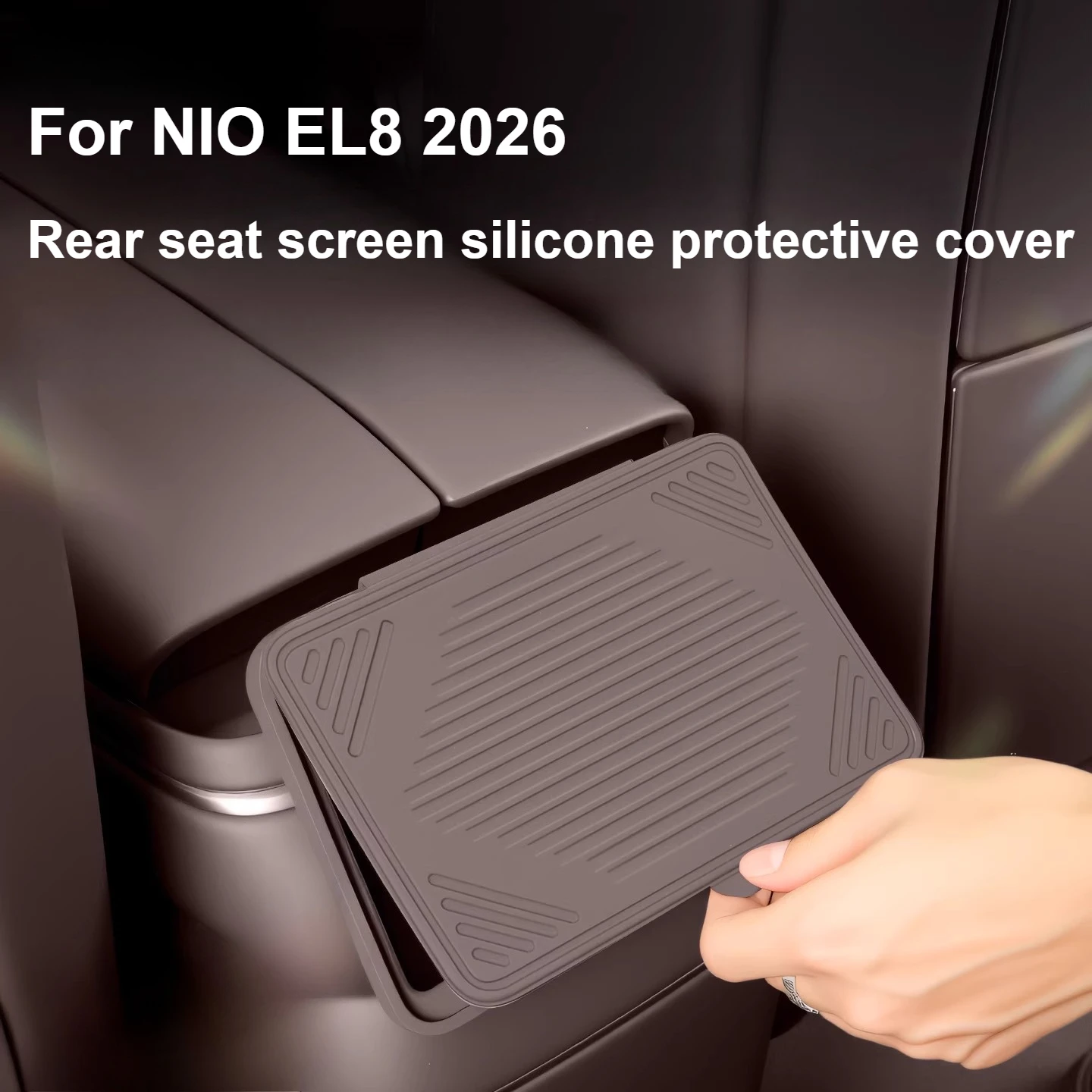 For NIO EL8 2026 Air Conditioning Screen Silicone Protective Case Rear Display Anti-Bumping Interior Accessories