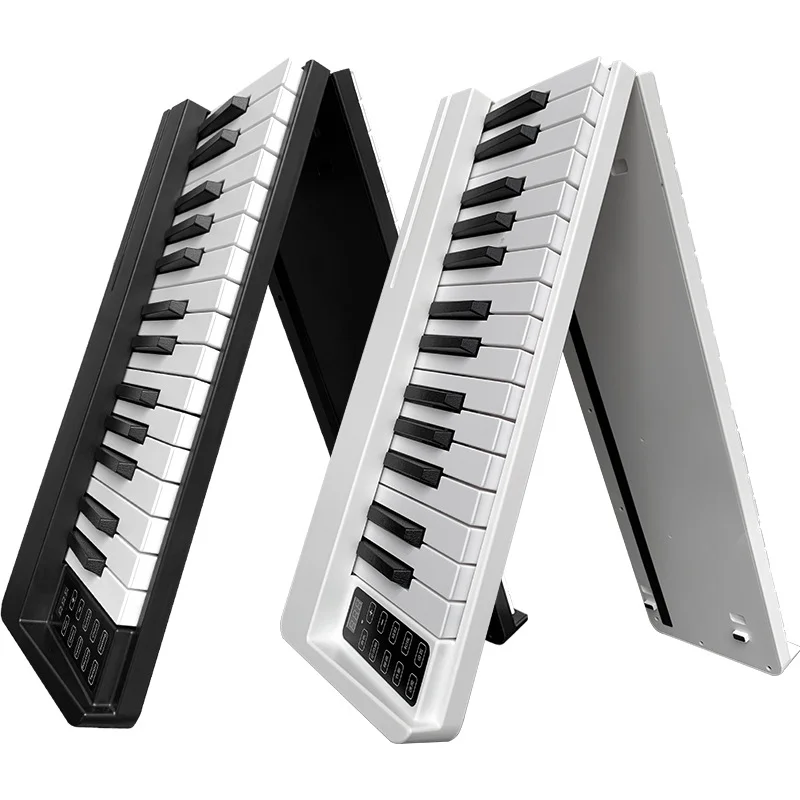

Hot Sale 61-Key Foldable Electronic Organ Keyboard Portable Beginner's Practice Home Keyboard with Roll Folding Piano