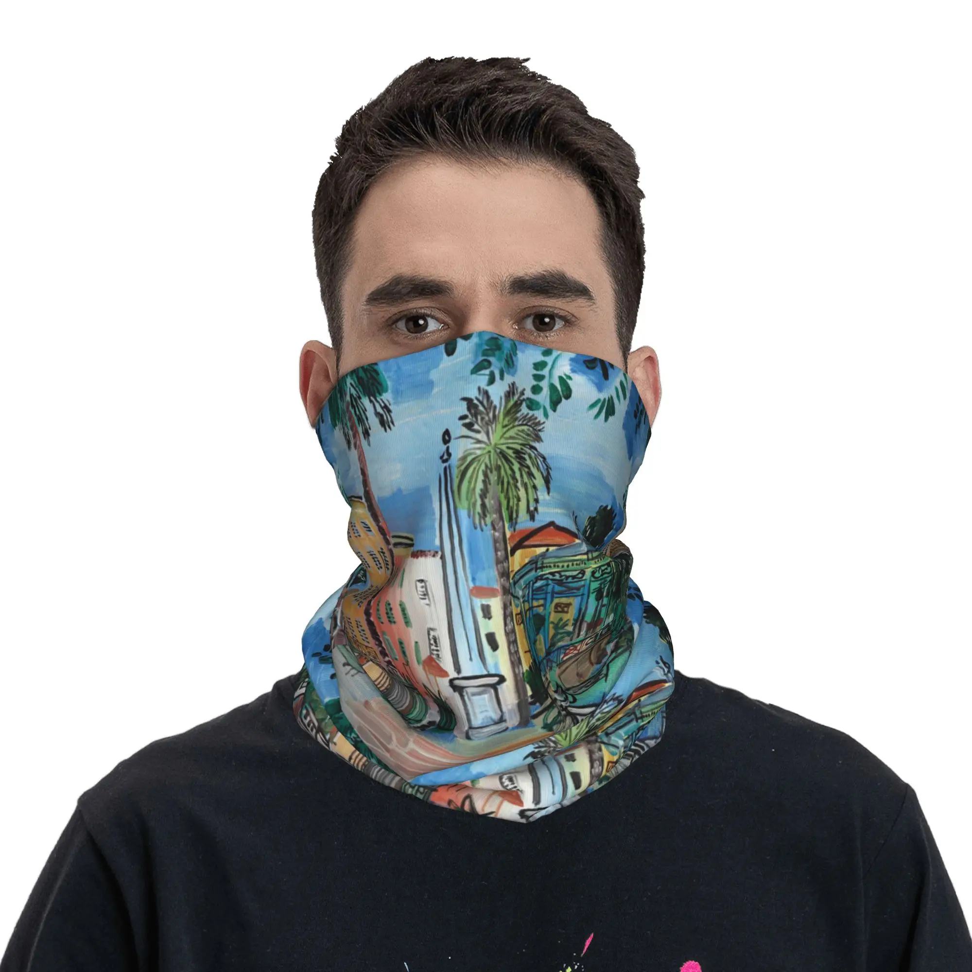 Pablo Picasso raoul dufy Bandana Neck Gaiter Printed Wrap Mask Scarf Headwear Outdoor Sports for Men Women Adult All Season