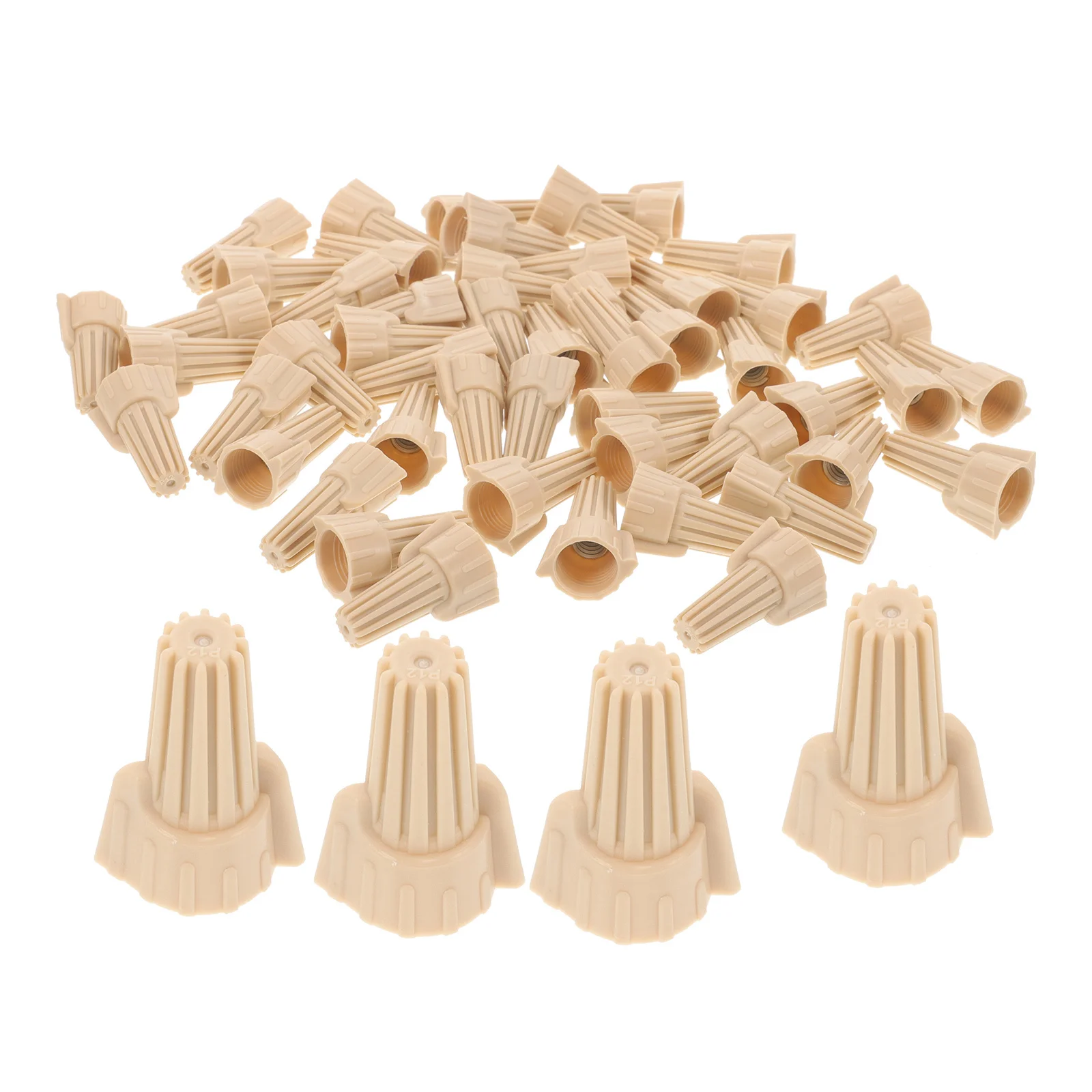 

100pcs Rotating Wire Connector Nuts Winged Electrical Terminals Auto Wiring Kit Durable Pp Connectors For Secure Fast Connection