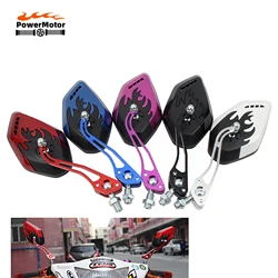 Universal Motorcycle Scooter Rearview Mirror Scooter Motorbike 360° Rotating Rearview Mirrors Moto Tuning Spare Parts