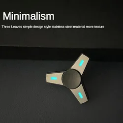 Mini luminoso Little King Kong Fidget Spinner Adult Office Relief fideting Metal Toy portatile decompressione Tide Play Boy Gift