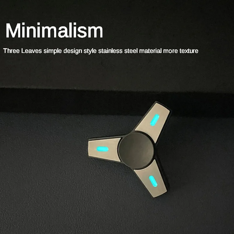 Mini Luminous Little King Kong Fidget Spinner Adult Office Relief Fidgeting Metal Toy Portable Decompression Tide Play Boy Gift