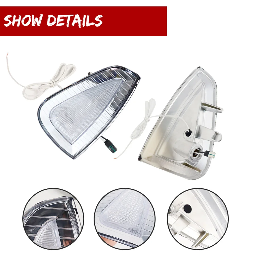 Switchback Amber LED Car Turn Signal Lights w/ White DRL Driving Lights For Dodge Charger 2006-2010 Front Corner Marker Lights