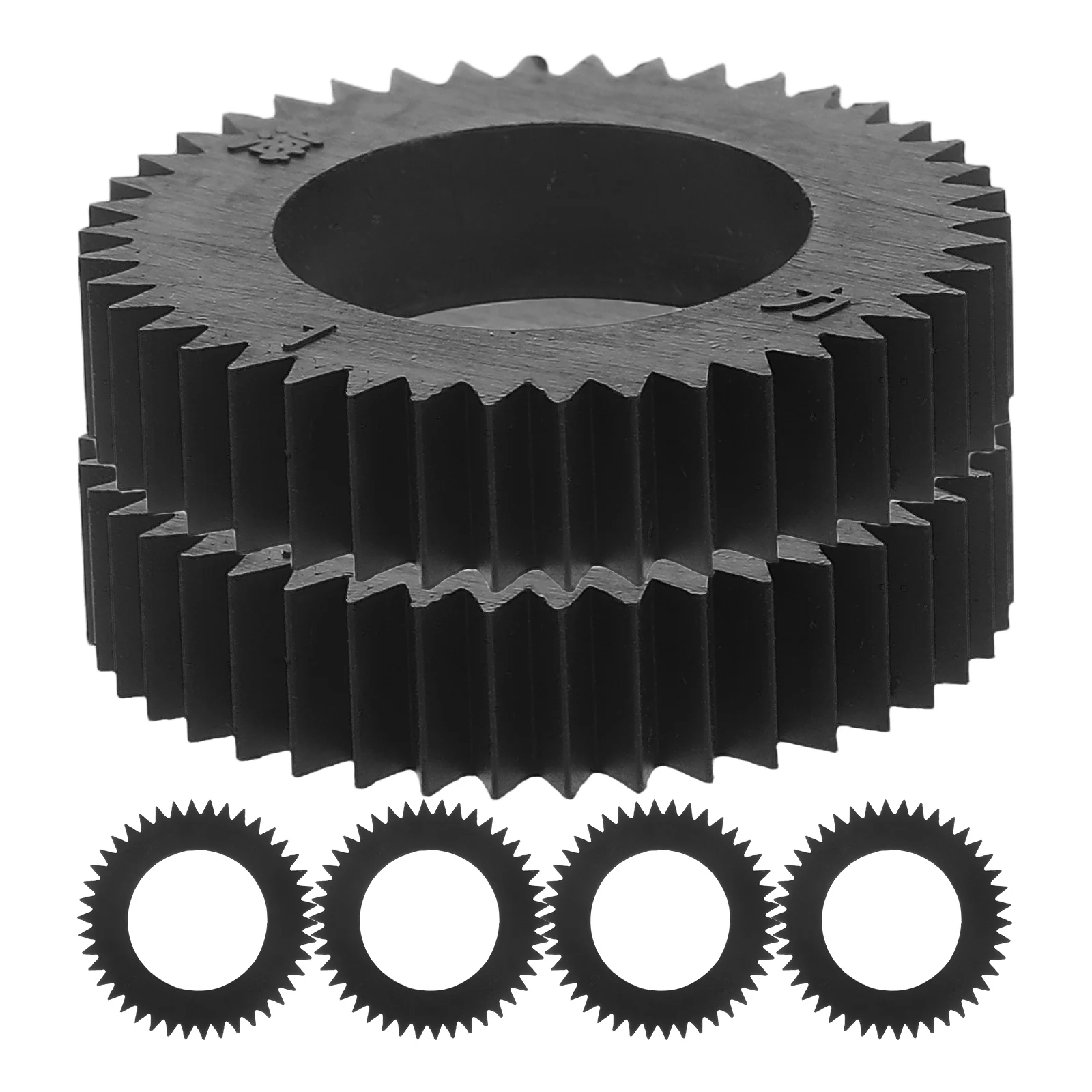 

6pcs Cash Counter Machine Gear Replacement Parts for Money Counting Bill Currency Wheel Black Easy Install