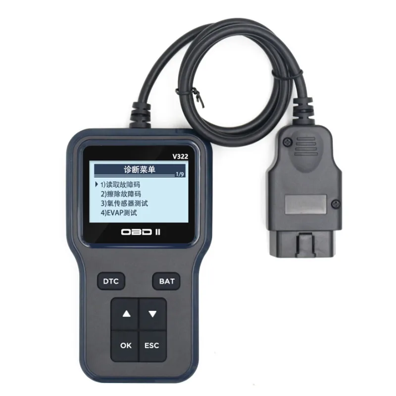 V322 Car Code Reader Auto OBD2 Scanner Support Multi-language CAN BUS Auto Diagnostic Tool for Universal Vehicles