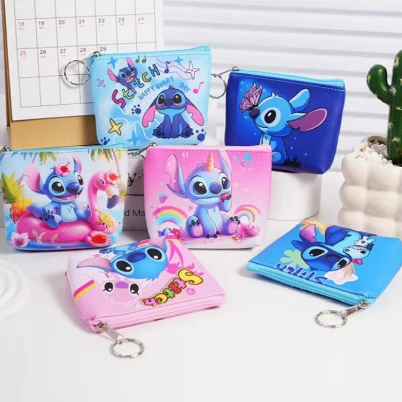 Disney stitch packaging, Storage， Coins Keys，Earphone storage, portable, reusable small pouch, coin purse，reward，Ladies'  gifts