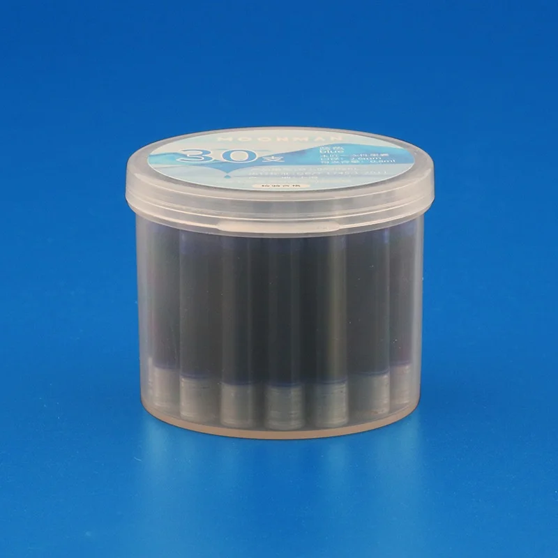MAJOHN 3.4/2.6 Caliber Pen Specific Ink Sac Replaceable Blue Black Ink Absorber for Writing 30PCS