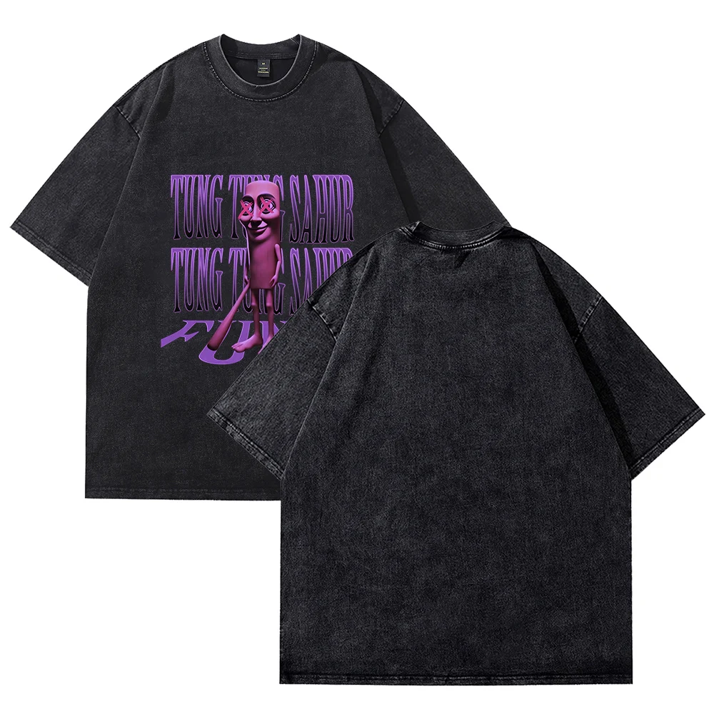 

TUNG TUNG TUNG SAHUR Merch Short Sleeve T Shirt Unisex Sport Pullover Harajuku y2k t shirt Top Printed Casual Clothes
