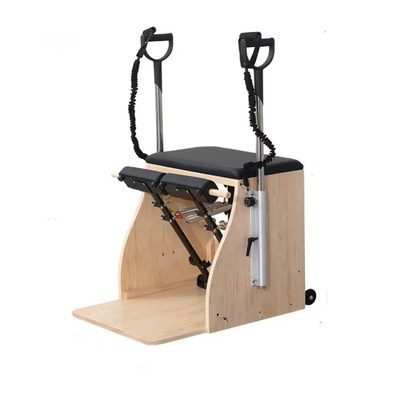 

Custom LOGO & Color Pilates Chair, YTYIN Durable Portable Wooden Gym Equipment for Stable Training