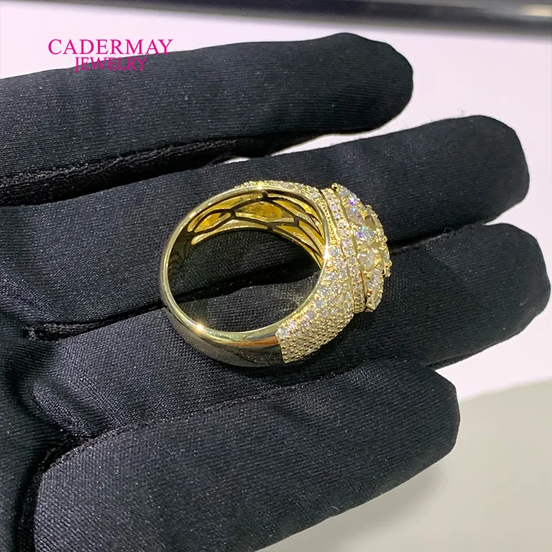 Hiphop Jewelry Moissanite Championship Ring Pinky Ring 925 Silver Iced Out VVS Moissanite Ring Men for Gift Party Wedding view 5