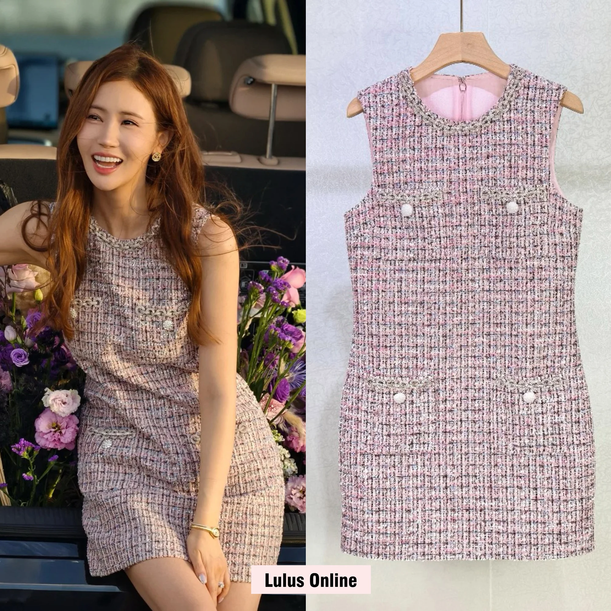 

Early Autumn Li Duohai Sle Ele round Ne Svel Vest Dr Full of Flower Pattern High Waist Polyester Fiber Dr