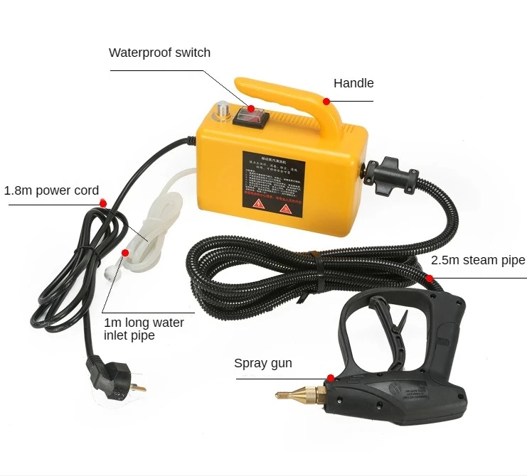 

2600W NEW Smart House Work Cleaning Equipment Electric High Temperature Kitchen Steam Cleaner