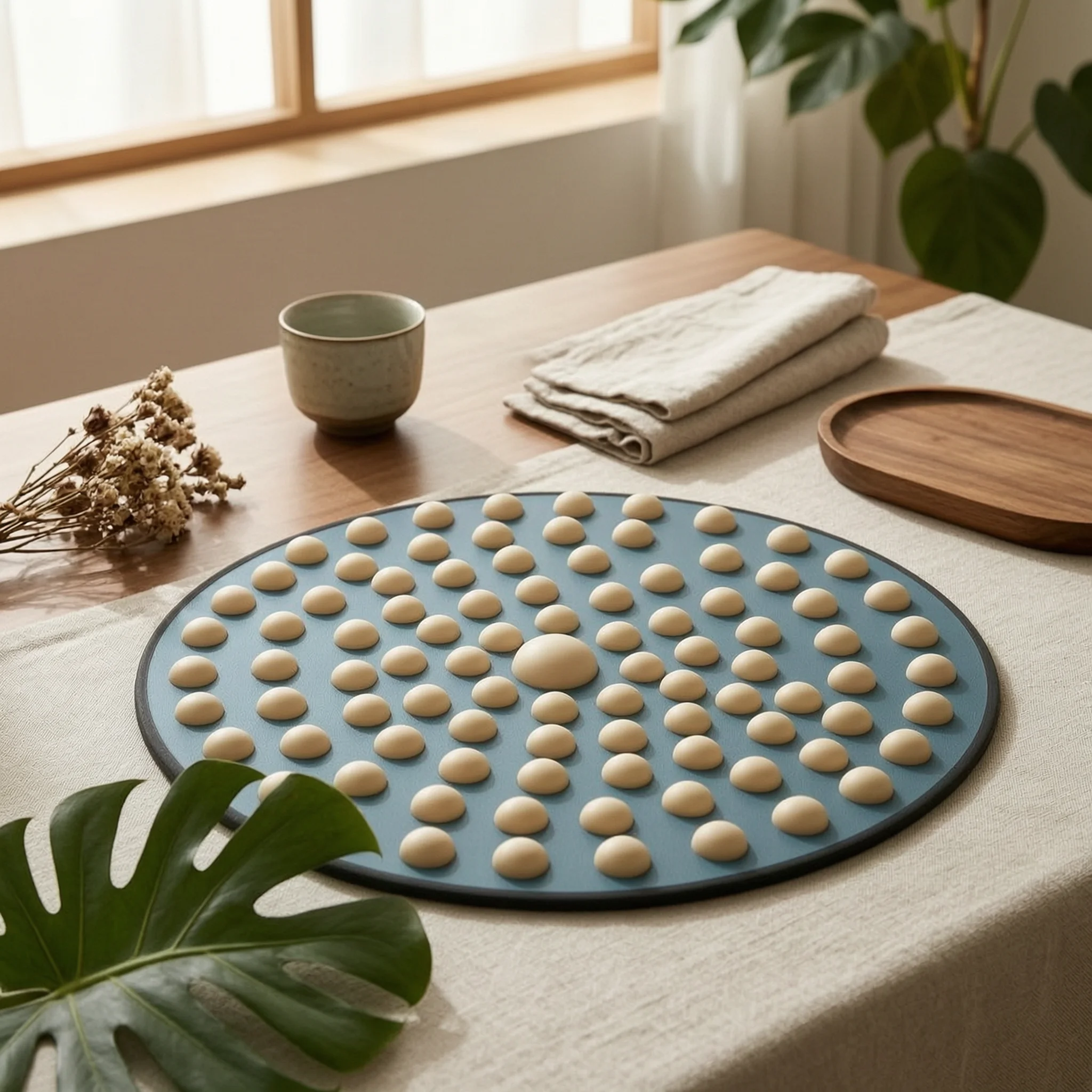 Wooden Foot Massage Acupressure Mat