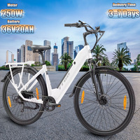 TTGO ZZ-28ST E-Bike 250W Bafang Motor 36v 20AH Battery Electric Bicycle Hydraulic Disc Brake 28-inch Tire City Electric Bicycle