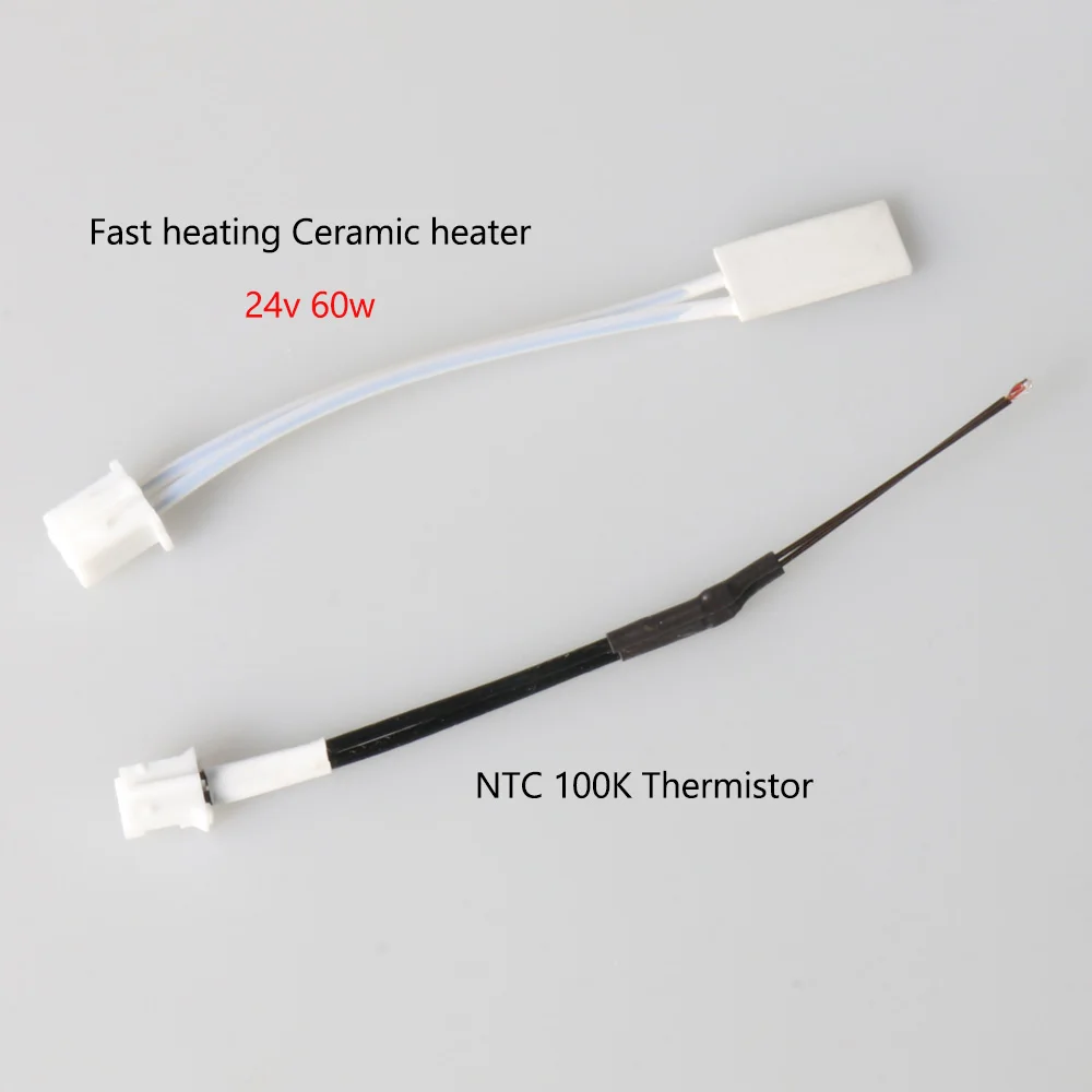 Anycubic Kobra 3 Hotend 업그레이드 용 세라믹 히터 서미스터 Kobra 3 프린트 헤드 24V 60W 가열 튜브 Kobra 3 콤보 액세서리