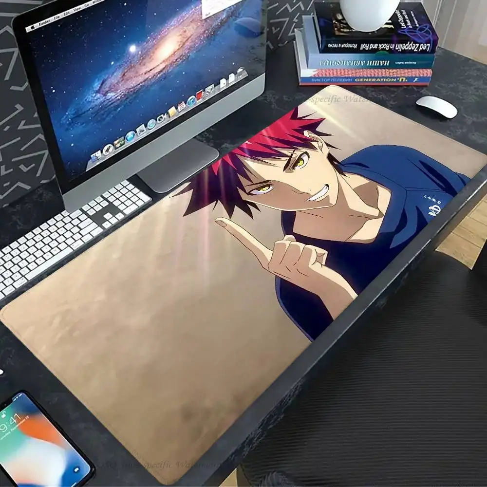 Yukihira Soma Manga Food Wars Shokugeki Soma Mousepad Non-slip Suitable For Office Computers Laptops E-sports Game Desk Mats XXL