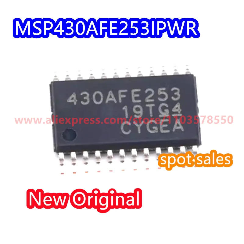 10PCS  MSP430AFE253IPWR package TSSOP24 16 bit microprocessor MCU chip 430AFE253 brand new original packaging