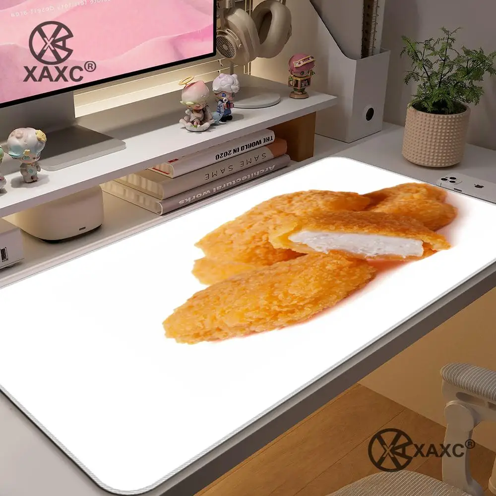 

Chicken nuggets XAXC Mouse Pad large keyboard mouse desk pad non-slip rubber gaming mouse pad laptop mouse carpet