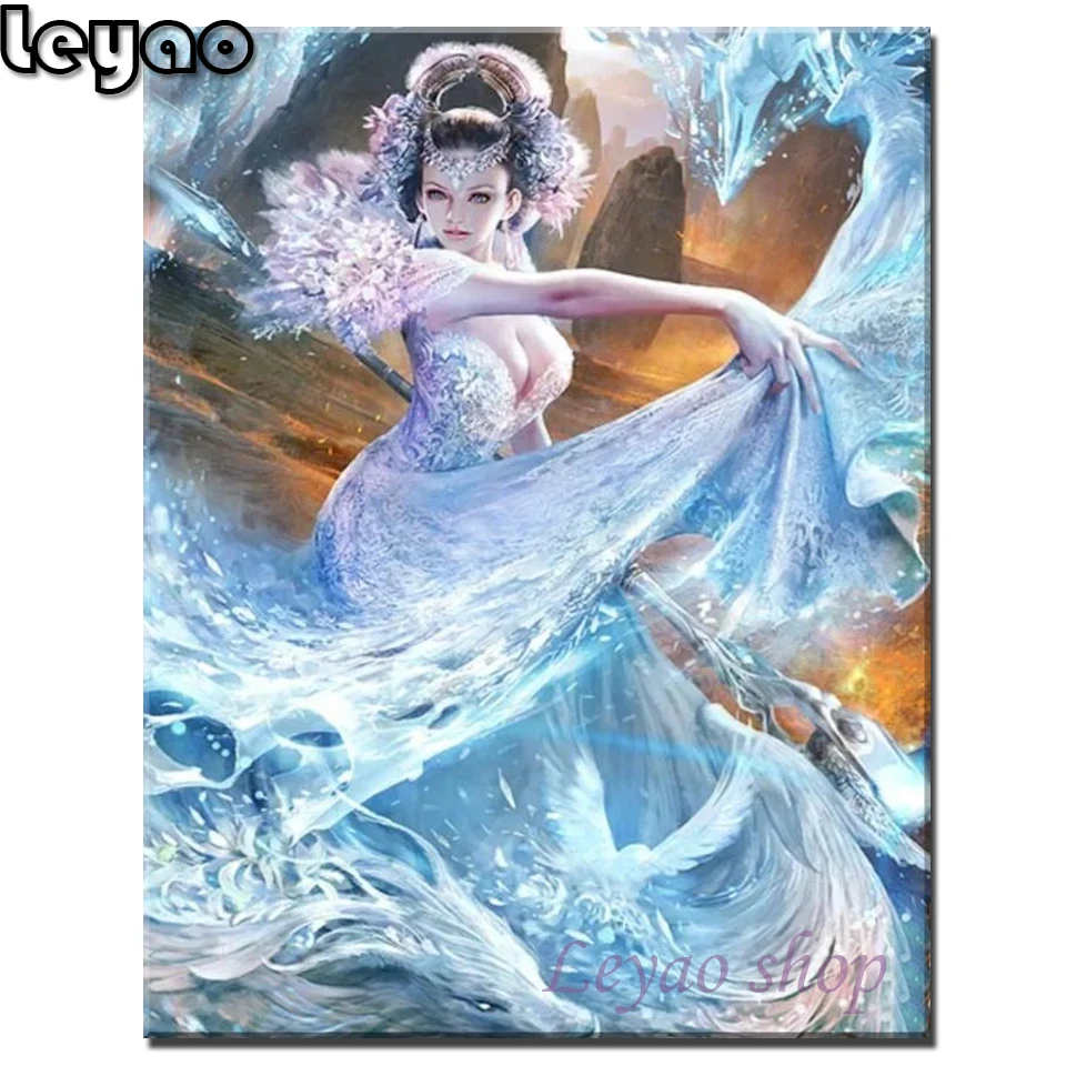 Diamond Painting Wandering Frost Fantasy art woman Cross Stitch Kits  Full Drill Art Embroidery 5D DIY Mosaic Kit Home Decor