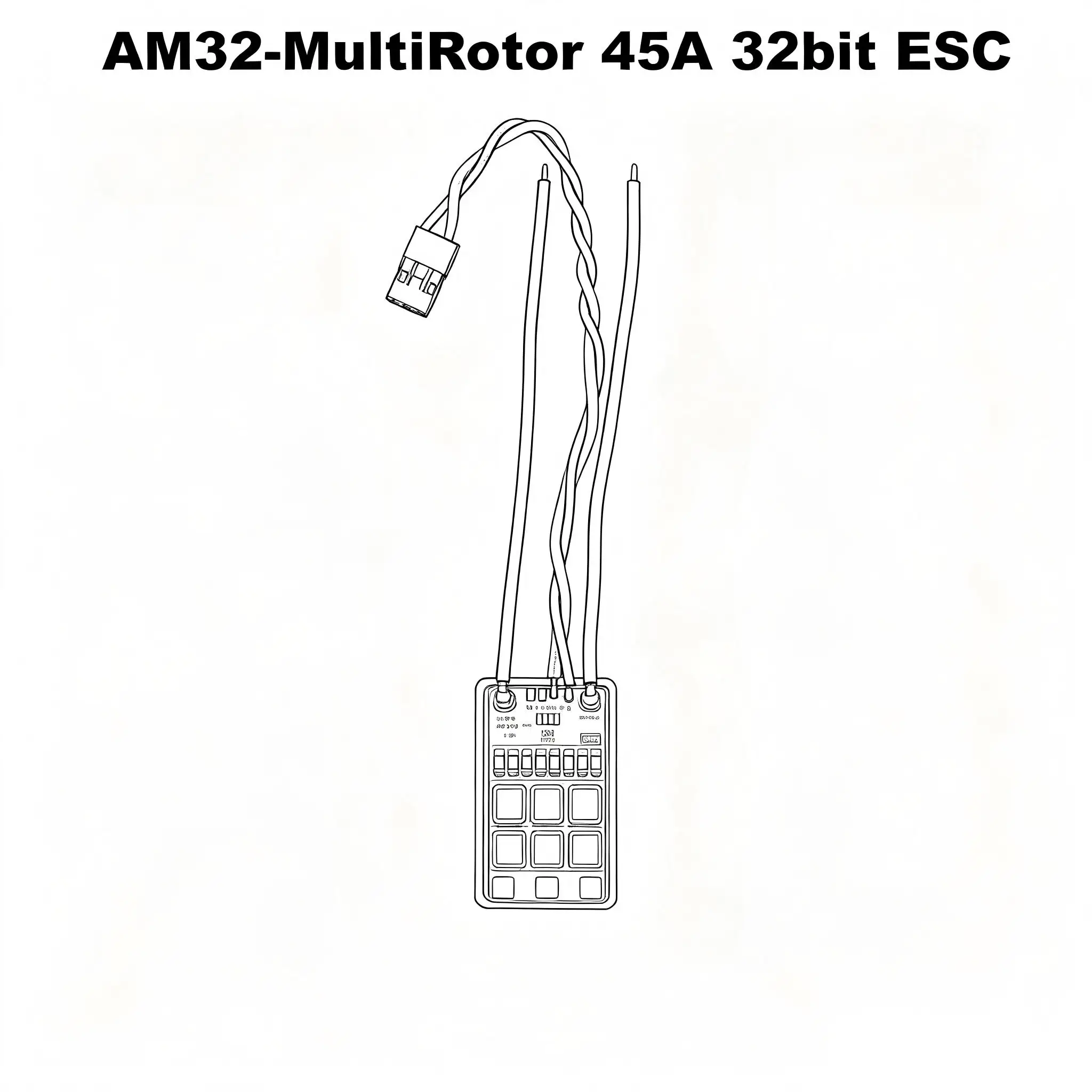 B-CUBE AM32-MultiRotor 45A 32bit ESC Support 3-6S Brushless Motor Support DShot300 600 PWM FPV F4 722 Flight Control