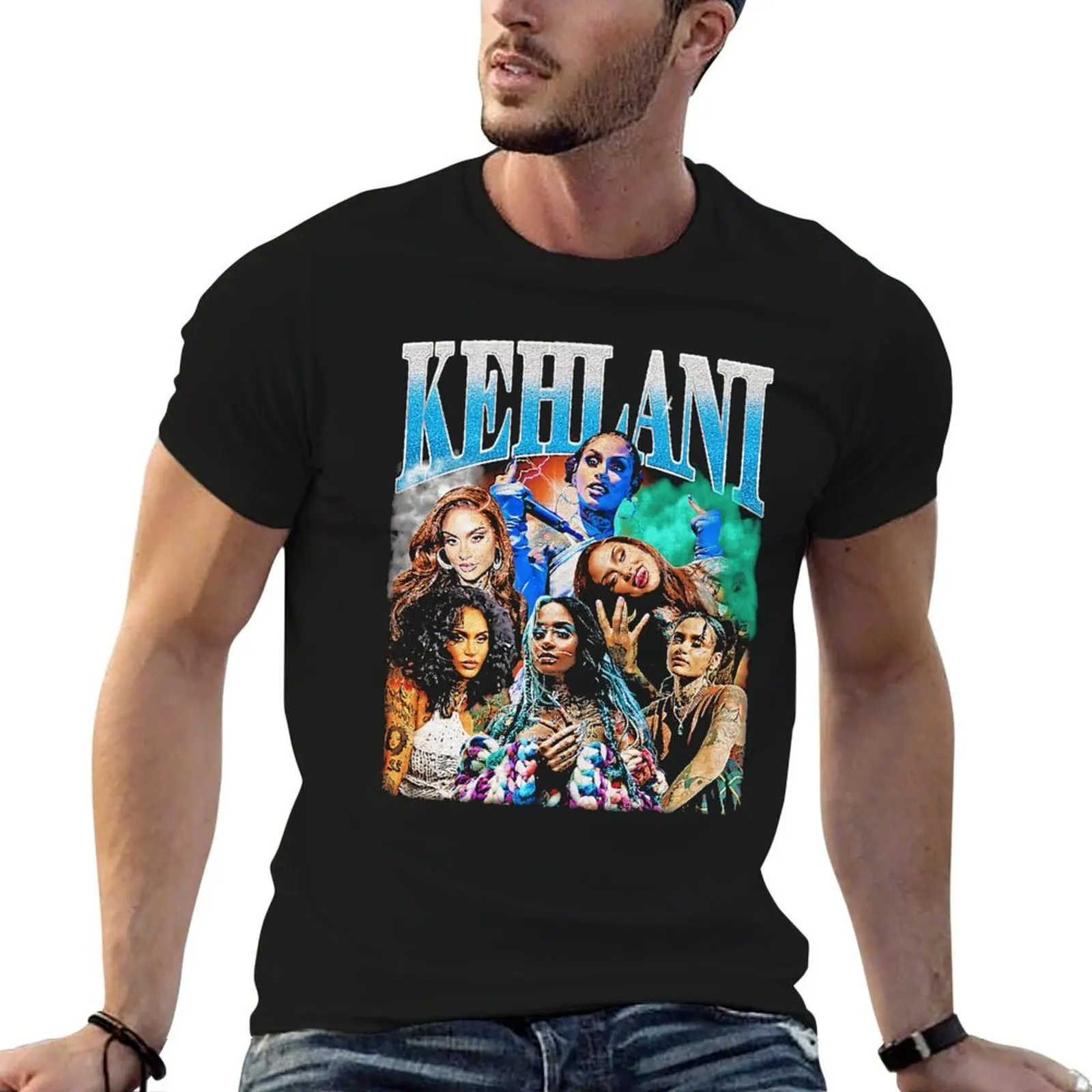 

Kehlani Vintage Vibes Vintage Retro Bootleg 90s Style T-Shirt man t shirt graphic t shirts for man cotton T-Shirt