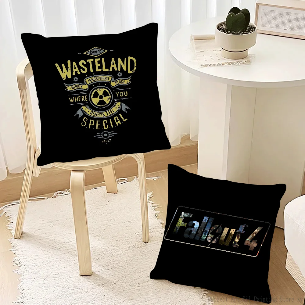 F-fallout-t 4 Game Pillow Case Fashion Square Pillowcase Bedroom Sofa Room Ins Decoration Leisure Cushion Cover 40x40