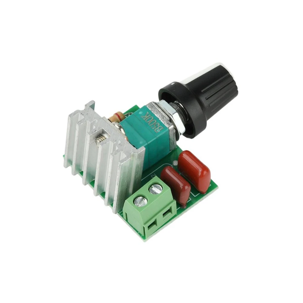 

AC220V 500W Dimmer Speed Controller Stepless Adjustable Voltage Regulator for Electric Fan Motor Light Temperature Control
