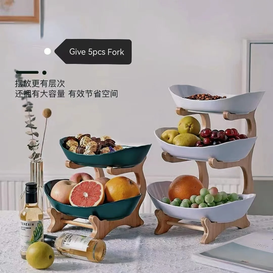 Kitchen Accessories Plastic Multi-layer Fruit Storage Tray Cake Rack Home Party Dessert Snack Bowl  Wedding Decoration