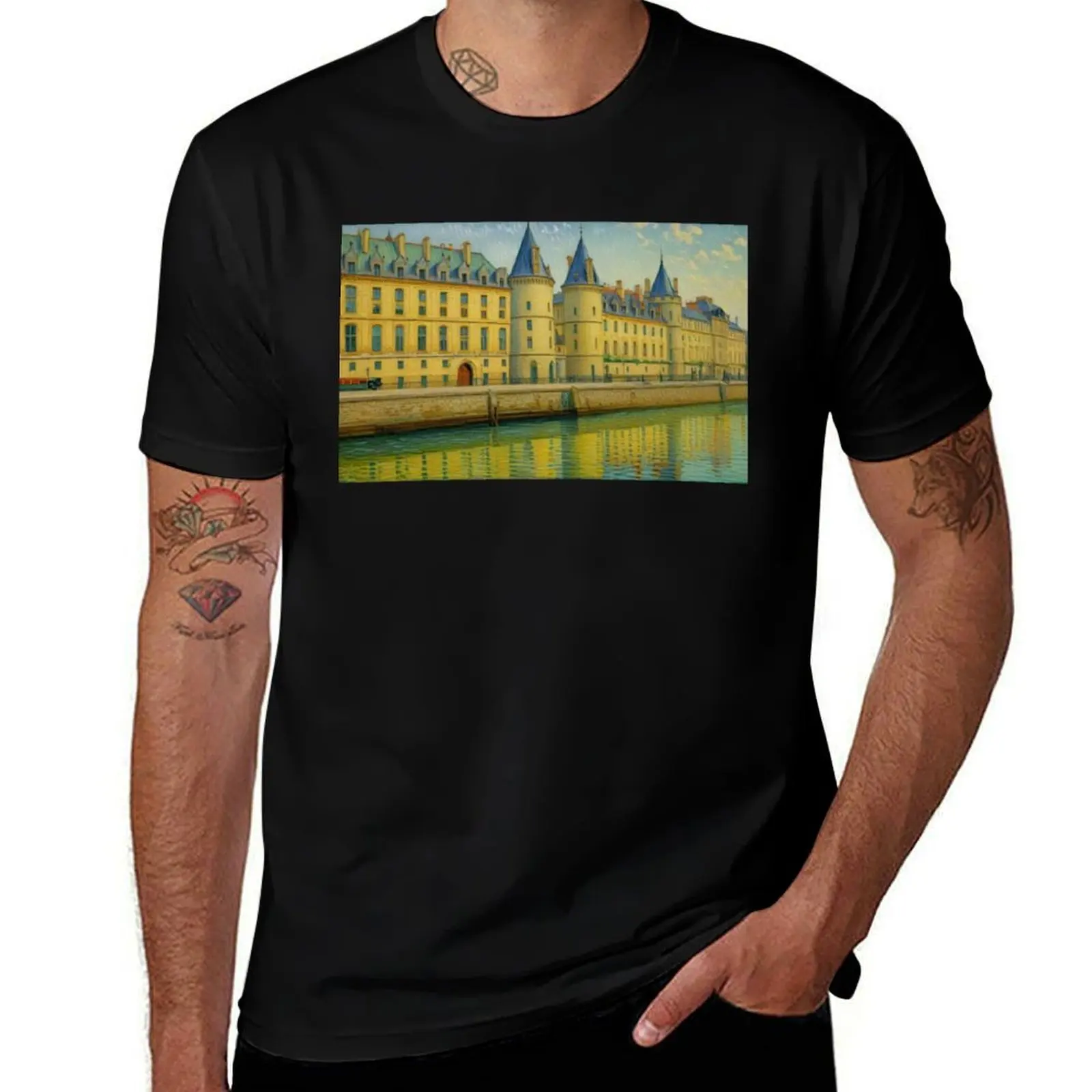 

La Seine T-Shirt oversizeds blue archive Luxury man gifts for boyfriend mens fashion