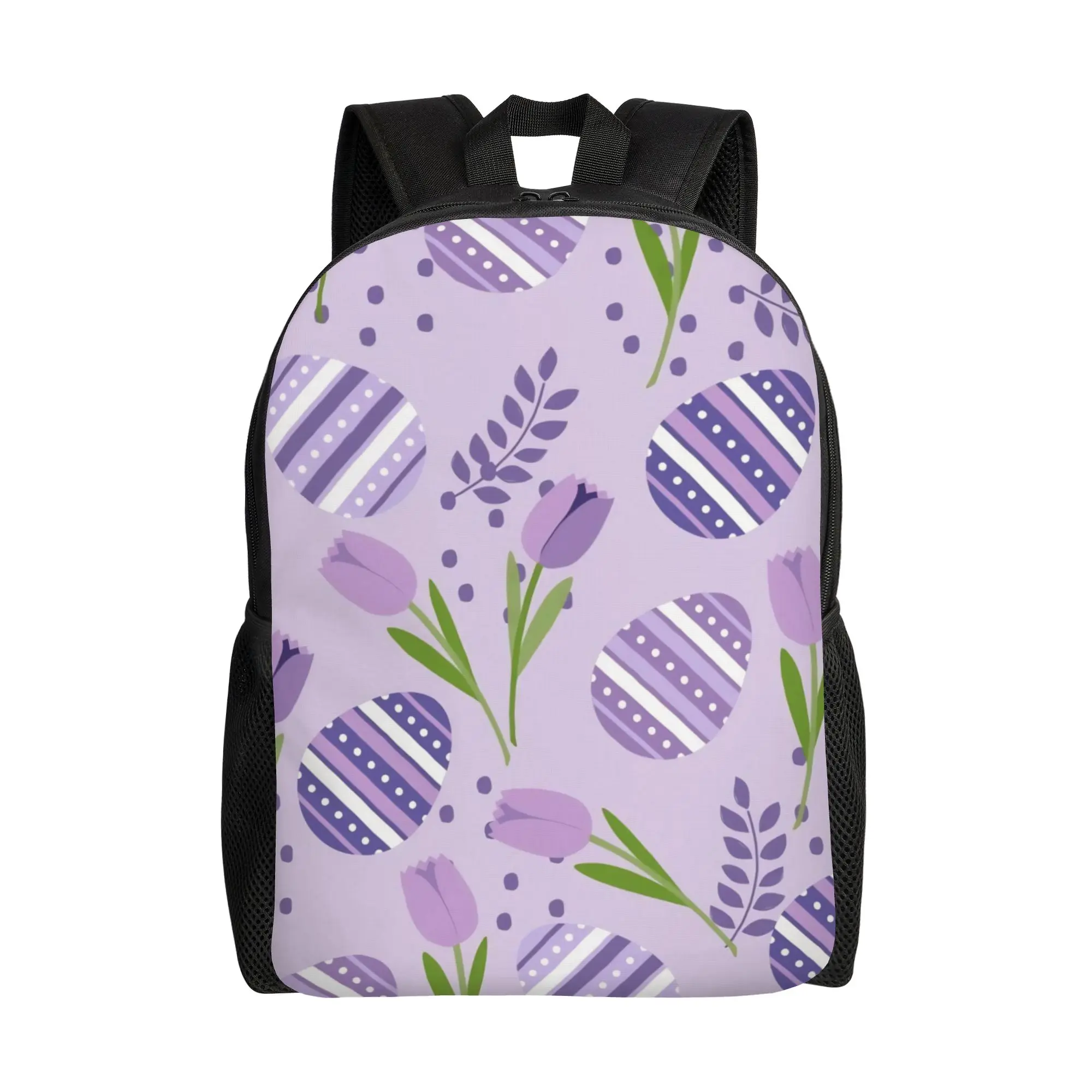 

Happy Easter Eggs Backpack for Men Women Fashion Student Work Daypack College Canvas Bags Gift