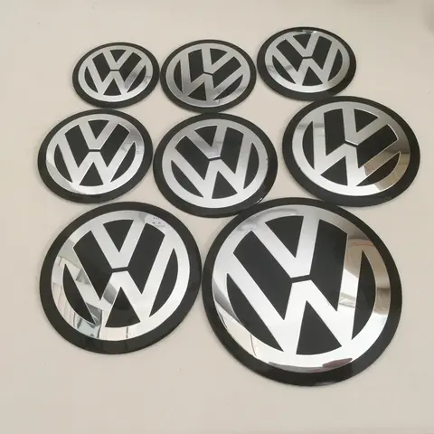 4pcs 3D black for 50mm 56mm 60mm 65mm 70mm 75mm 80mm 90mm Car emblem Wheel hub Center Cap Badge covers sticker Styling