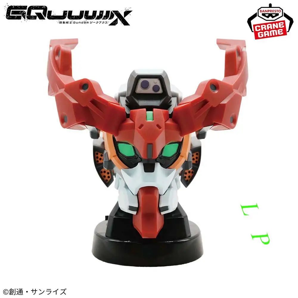 ของแท้จาก Banpresto BANDAI โมเดลฟิกเกอร์อนิเมะ ซีรีส์ Mobile Suit Gundam รุ่น Red Gundam ตาสีเขียว พร้อมหัวลำโพง บรรจุกล่อง