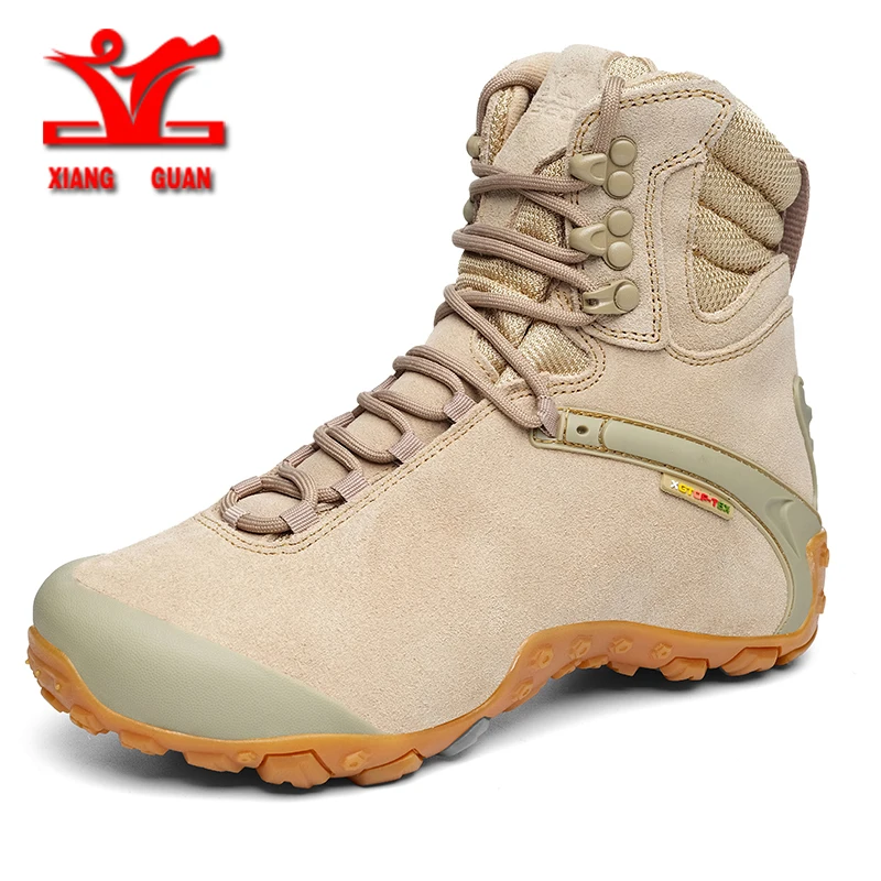 XG 2022 Outdoor Sports Tactical Boots Waterproof Military boots High Top Hiking Shoes Men Wear-Resistant Camping Sneakers men