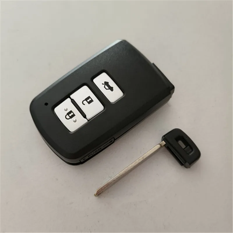 

3 Button Smart Remote Car Key Shell Case For Toyota Auris Camry RAV4 Avalon Replacement Smart card