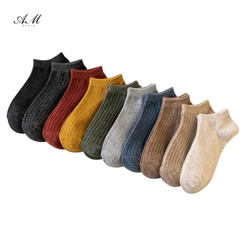 Socks Women\'s Summer Invisible Thin Ankle Short Socks Cotton Candy Solid Color Fashion Casual Cute Breathable Boat Socks