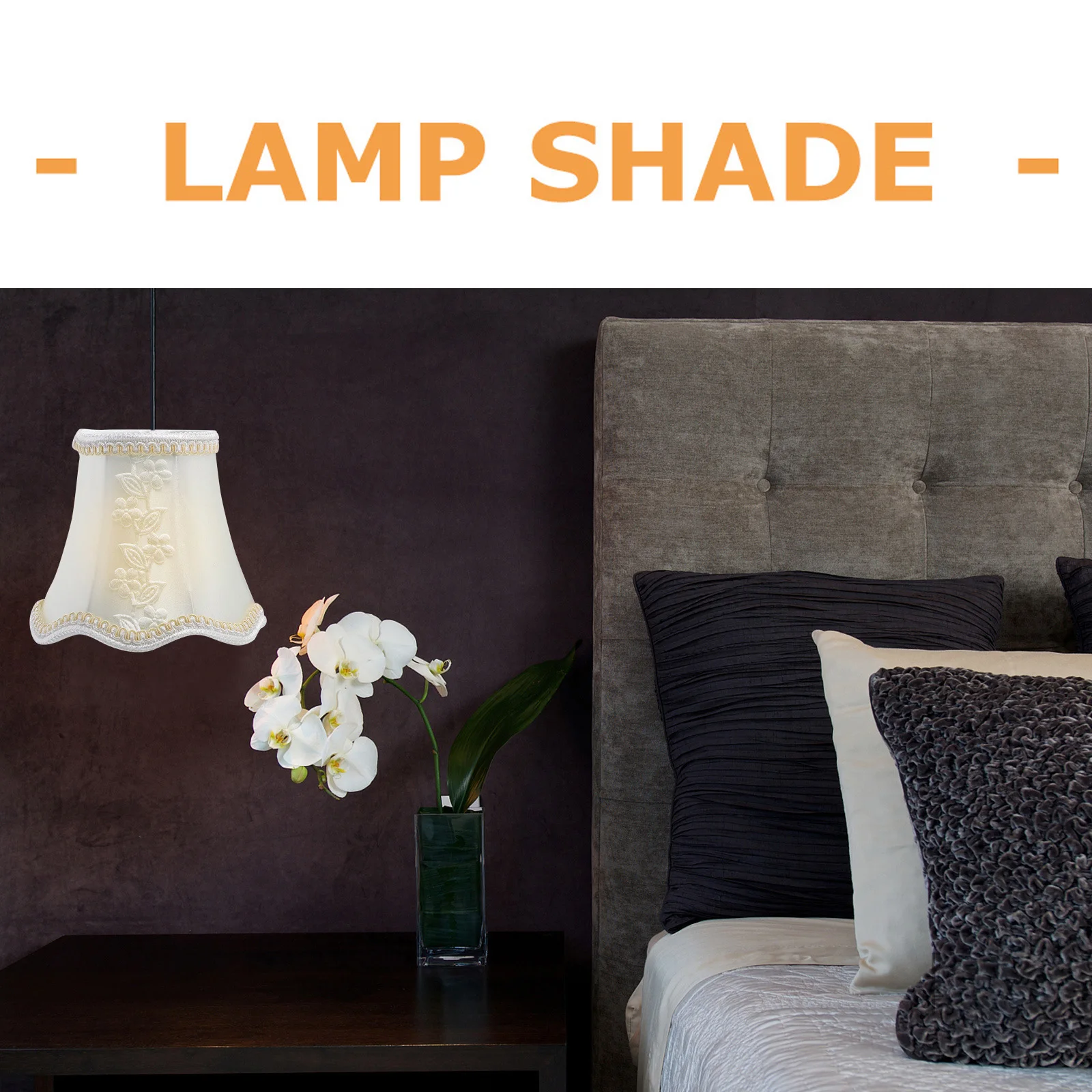 

1pc Cloth Lamp Shade Light Cover for Wall Floor Table Decor Housewarming Gift Unique Design High Grade Material Long